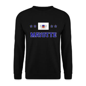Mayotte - Unisex Sweatshirt - black - Front - Alina (178cm) & Michal (187cm)