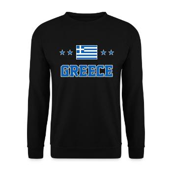 Grèce - Sweat-shirt Unisexe - noir - Devant - Alina (178cm) & Michal (187cm)