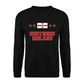 Northern Ireland - Unisex Sweatshirt - black - Front - Alina (178cm) & Michal (187cm)