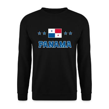 Panama - Unisex Sweatshirt - black - Front - Alina (178cm) & Michal (187cm)
