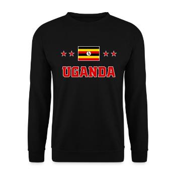 Uganda - Unisex Sweatshirt - black - Front - Alina (178cm) & Michal (187cm)