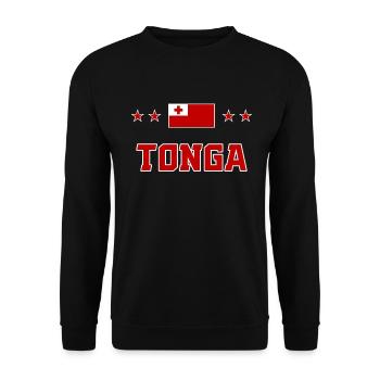 Tonga - Sweat-shirt Unisexe - noir - Devant - Alina (178cm) & Michal (187cm)