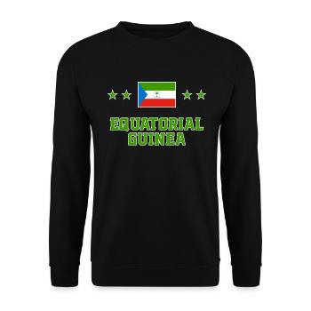 Equatorial Guinea - Unisex Sweatshirt - black - Front - Alina (178cm) & Michal (187cm)