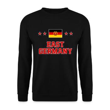 East Germany - Unisex Sweatshirt - black - Front - Alina (178cm) & Michal (187cm)