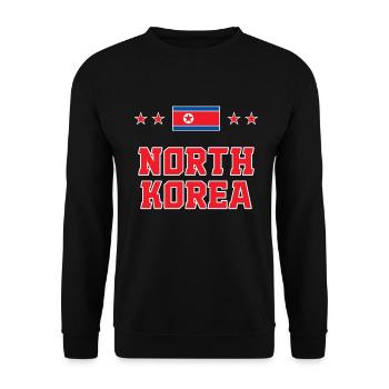 Corée du Nord - Sweat-shirt Unisexe - noir - Devant - Alina (178cm) & Michal (187cm)