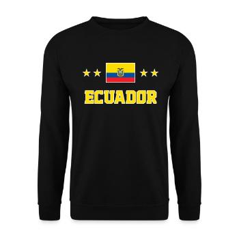 Ecuador - Unisex Pullover - Schwarz - Vorne - Alina (178cm) & Michal (187cm)