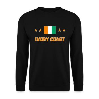 Ivory Coast - Unisex Sweatshirt - black - Front - Alina (178cm) & Michal (187cm)