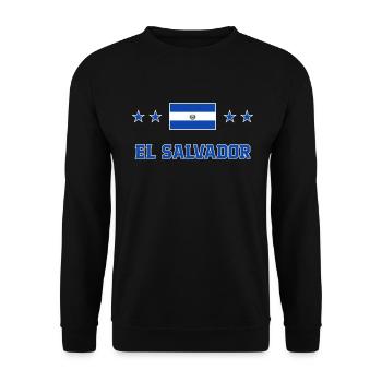 El Salvador - Unisex Sweatshirt - black - Front - Alina (178cm) & Michal (187cm)