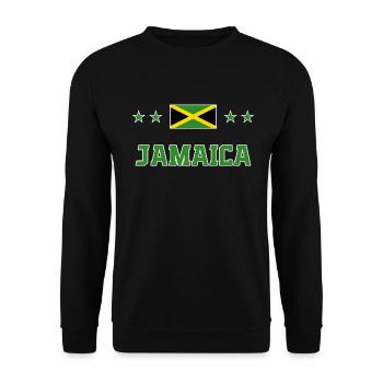Jamaica - Unisex Sweatshirt - black - Front - Alina (178cm) & Michal (187cm)