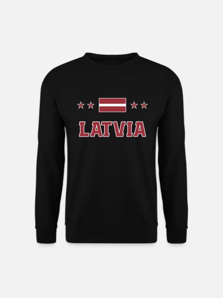 Lettonie - Sweat-shirt Unisexe - noir