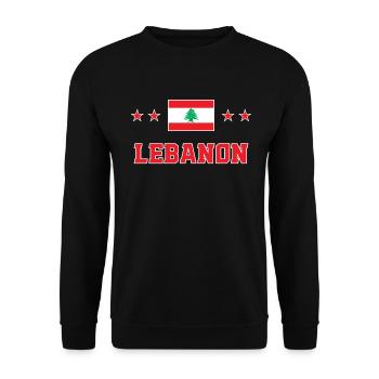 Libanon - Unisex Pullover - Schwarz - Vorne - Alina (178cm) & Michal (187cm)