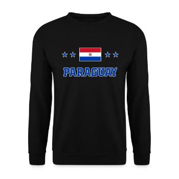 Paraguay - Unisex Pullover - Schwarz - Vorne - Alina (178cm) & Michal (187cm)