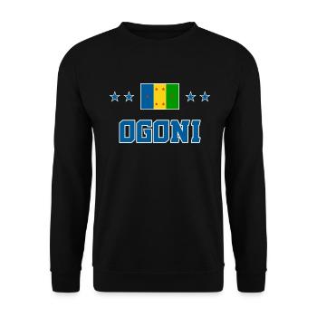 Ogoni - Unisex Pullover - Schwarz - Vorne - Alina (178cm) & Michal (187cm)