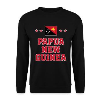 Papua-Neuguinea - Unisex Pullover - Schwarz - Vorne - Alina (178cm) & Michal (187cm)