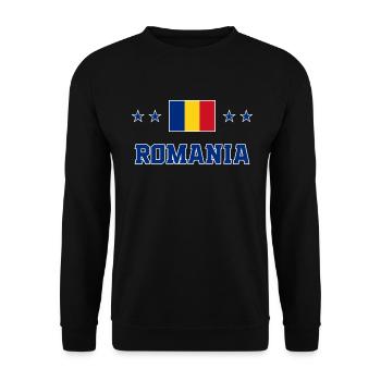 Rumänien - Unisex Pullover - Schwarz - Vorne - Alina (178cm) & Michal (187cm)