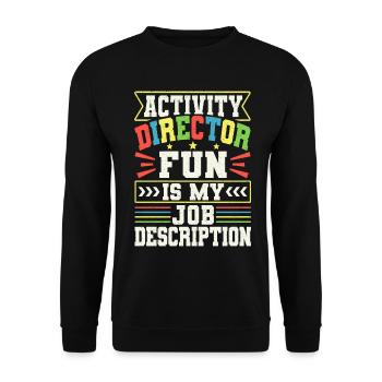 Activity Director Appreciation - Unisex Pullover - Schwarz - Vorne - Alina (178cm) & Michal (187cm)