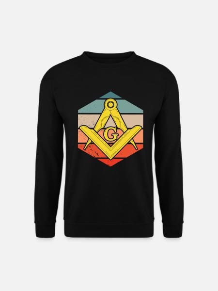 Masonic Freemasonry Fraternal - Unisex Pullover - Schwarz