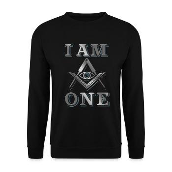Masonic Freemasonry Fraternal - Unisex Pullover - Schwarz - Vorne - Alina (178cm) & Michal (187cm)