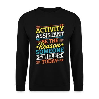 Activity Assistant Appreciation - Unisex Pullover - Schwarz - Vorne - Alina (178cm) & Michal (187cm)