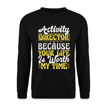 Activity Director Appreciation - Unisex Pullover - Schwarz - Vorne - Alina (178cm) & Michal (187cm)