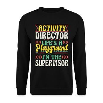 Activity Director Appreciation - Unisex Pullover - Schwarz - Vorne - Alina (178cm) & Michal (187cm)