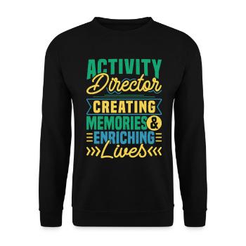 Activity Director Appreciation - Unisex Pullover - Schwarz - Vorne - Alina (178cm) & Michal (187cm)