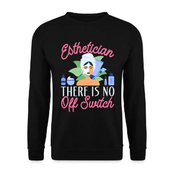 Beautician EstheticianThere's No - Unisex Pullover - Schwarz - Vorne - Alina (178cm) & Michal (187cm)