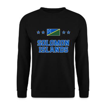 Solomon Islands - Unisex Sweatshirt - black - Front - Alina (178cm) & Michal (187cm)