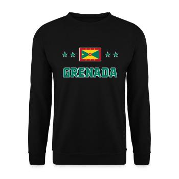 Grenada - Unisex Sweatshirt - black - Front - Alina (178cm) & Michal (187cm)