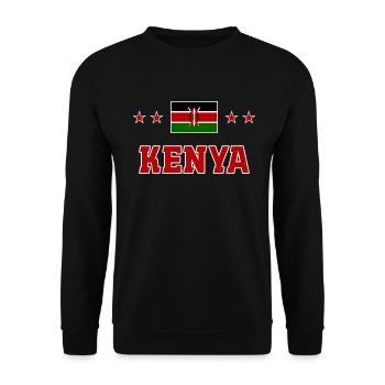 Kenya - Unisex Sweatshirt - black - Front - Alina (178cm) & Michal (187cm)
