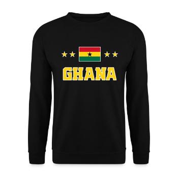 Ghana - Sweat-shirt Unisexe - noir - Devant - Alina (178cm) & Michal (187cm)