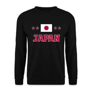 Japan - Unisex Pullover - Schwarz - Vorne - Alina (178cm) & Michal (187cm)