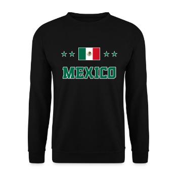 Mexico - Unisex Sweatshirt - black - Front - Alina (178cm) & Michal (187cm)