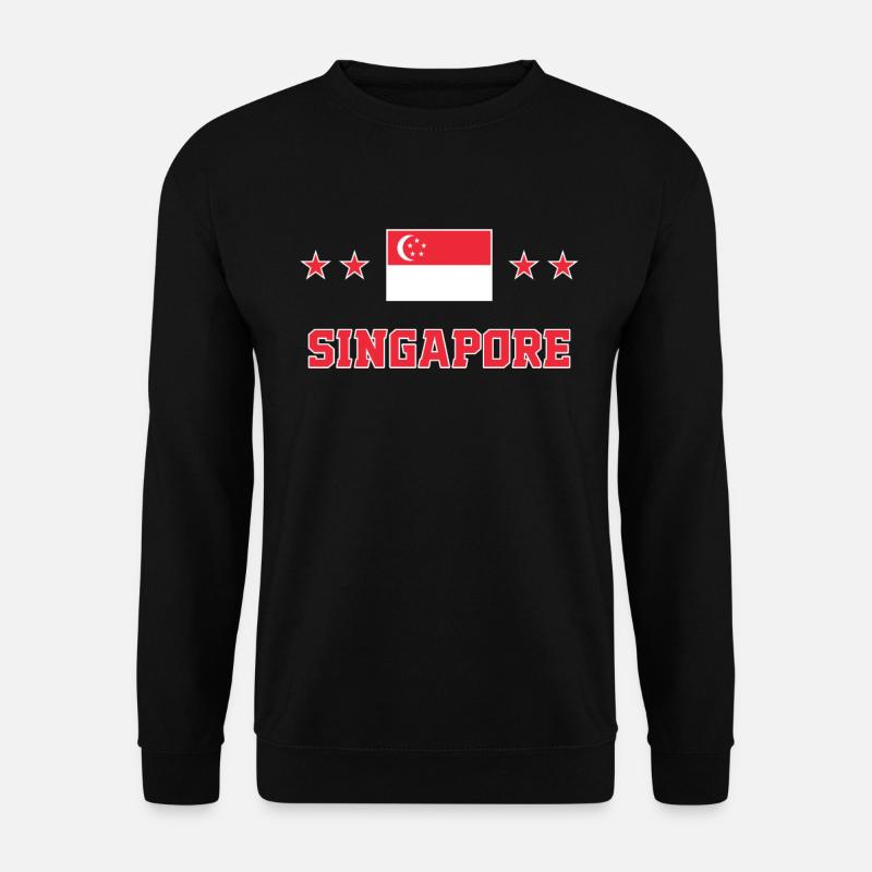 Singapur - Unisex Pullover - Schwarz