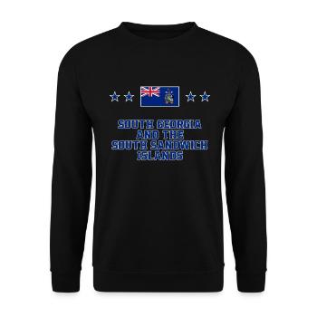 Géorgie du Sud et les îles Sandwich du Sud - Sweat-shirt Unisexe - noir - Devant - Alina (178cm) & Michal (187cm)