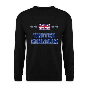 United Kingdom - Unisex Sweatshirt - black - Front - Alina (178cm) & Michal (187cm)