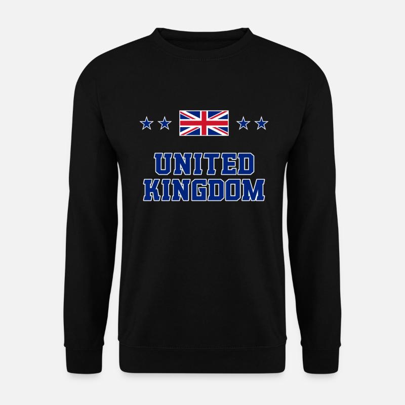 Großbritannien - Unisex Pullover - Schwarz