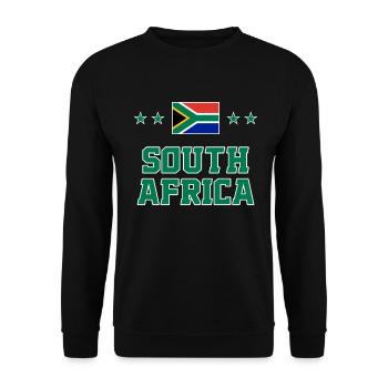 South Africa - Unisex Sweatshirt - black - Front - Alina (178cm) & Michal (187cm)