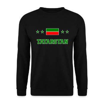 Tatarstan - Sweat-shirt Unisexe - noir - Devant - Alina (178cm) & Michal (187cm)