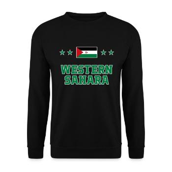 Sahara occidental - Sweat-shirt Unisexe - noir - Devant - Alina (178cm) & Michal (187cm)