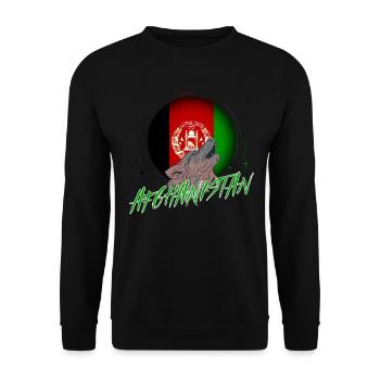 Afghanistan - Unisex Sweatshirt - black - Front - Alina (178cm) & Michal (187cm)