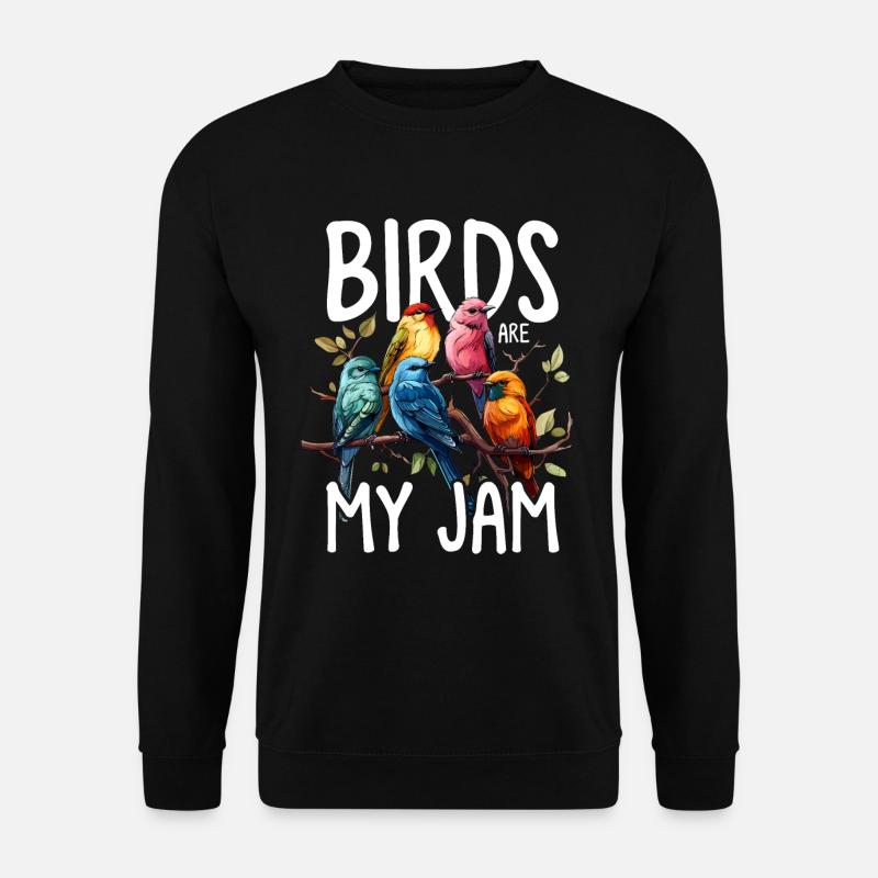 Vogelbeobachtung Vogelkunde Vogelzüchter Lustiger Vogelbeobachter - Unisex Pullover - Schwarz