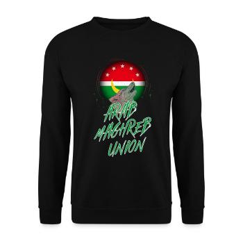 Union des Arabischen Maghreb - Unisex Pullover - Schwarz - Vorne - Alina (178cm) & Michal (187cm)