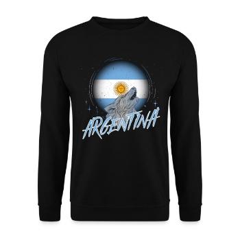 Argentinien - Unisex Pullover - Schwarz - Vorne - Alina (178cm) & Michal (187cm)