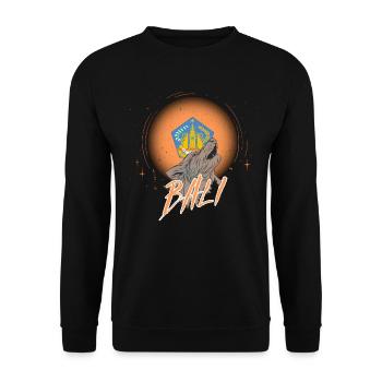 Bali - Unisex Sweatshirt - black - Front - Alina (178cm) & Michal (187cm)