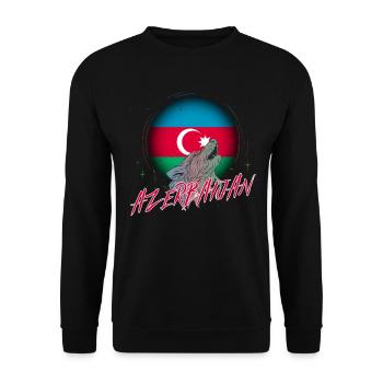 Azerbaijan - Unisex Sweatshirt - black - Front - Alina (178cm) & Michal (187cm)