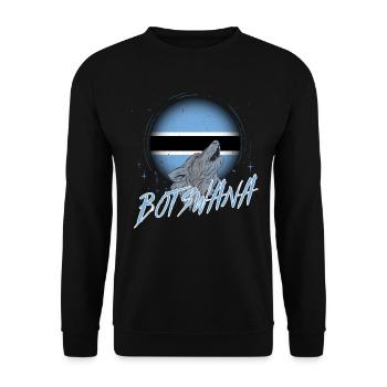 Botswana - Unisex Pullover - Schwarz - Vorne - Alina (178cm) & Michal (187cm)