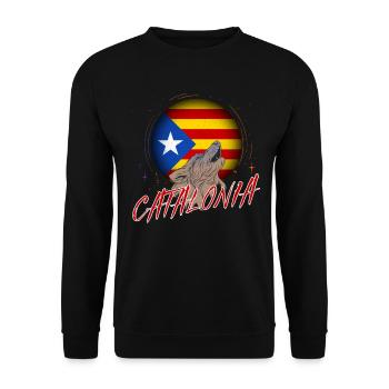 Catalogne - Sweat-shirt Unisexe - noir - Devant - Alina (178cm) & Michal (187cm)