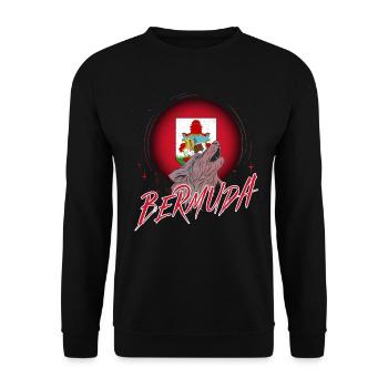 Bermuda - Unisex Sweatshirt - black - Front - Alina (178cm) & Michal (187cm)