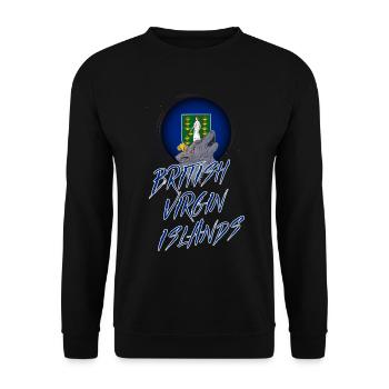 Britische Jungferninseln - Unisex Pullover - Schwarz - Vorne - Alina (178cm) & Michal (187cm)